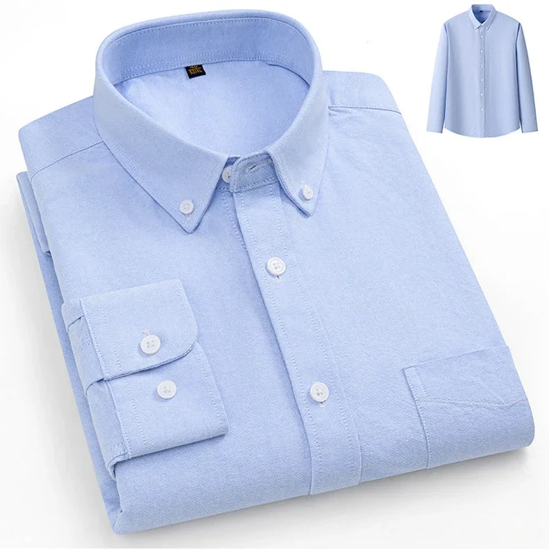 Givalli - Camisa Oxford de algodón
