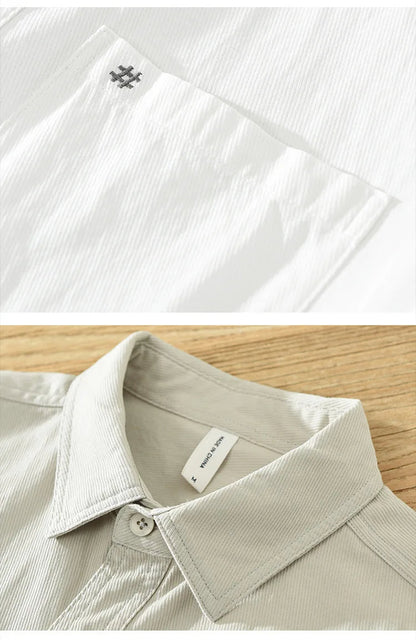 Camisa de algodón de manga corta