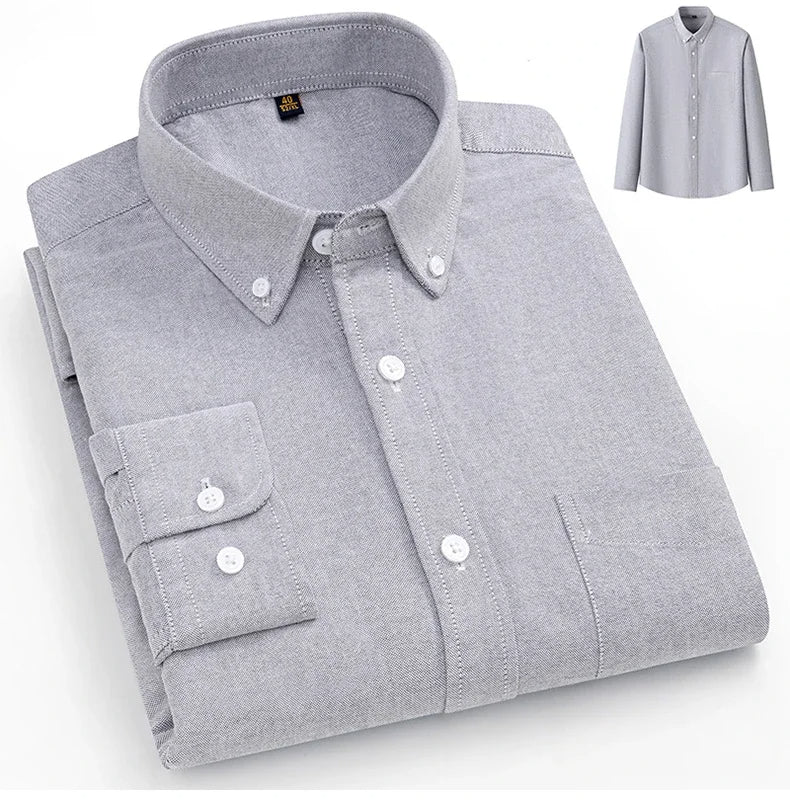 Givalli - Camisa Oxford de algodón