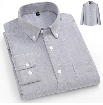 Givalli - Camisa Oxford de algodón