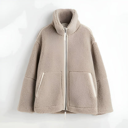 Celia Brava – Chaqueta Oversized Teddy Luxe