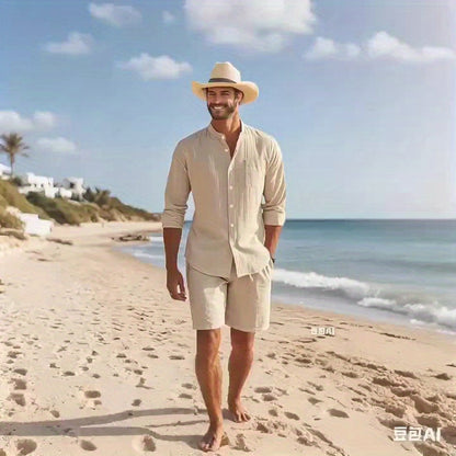 Elegante camisa de lino