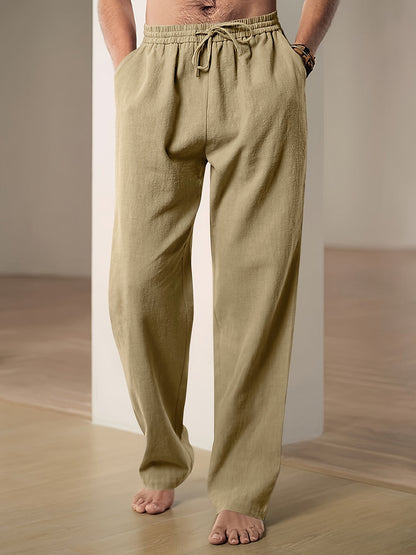 Pantalones de verano casuales de lino