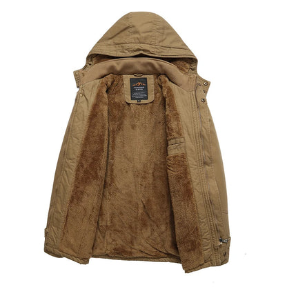 Elegante chaqueta de invierno acolchada de algodón