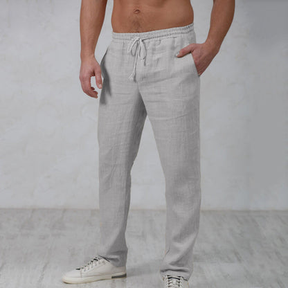 Elegantes pantalones de lino