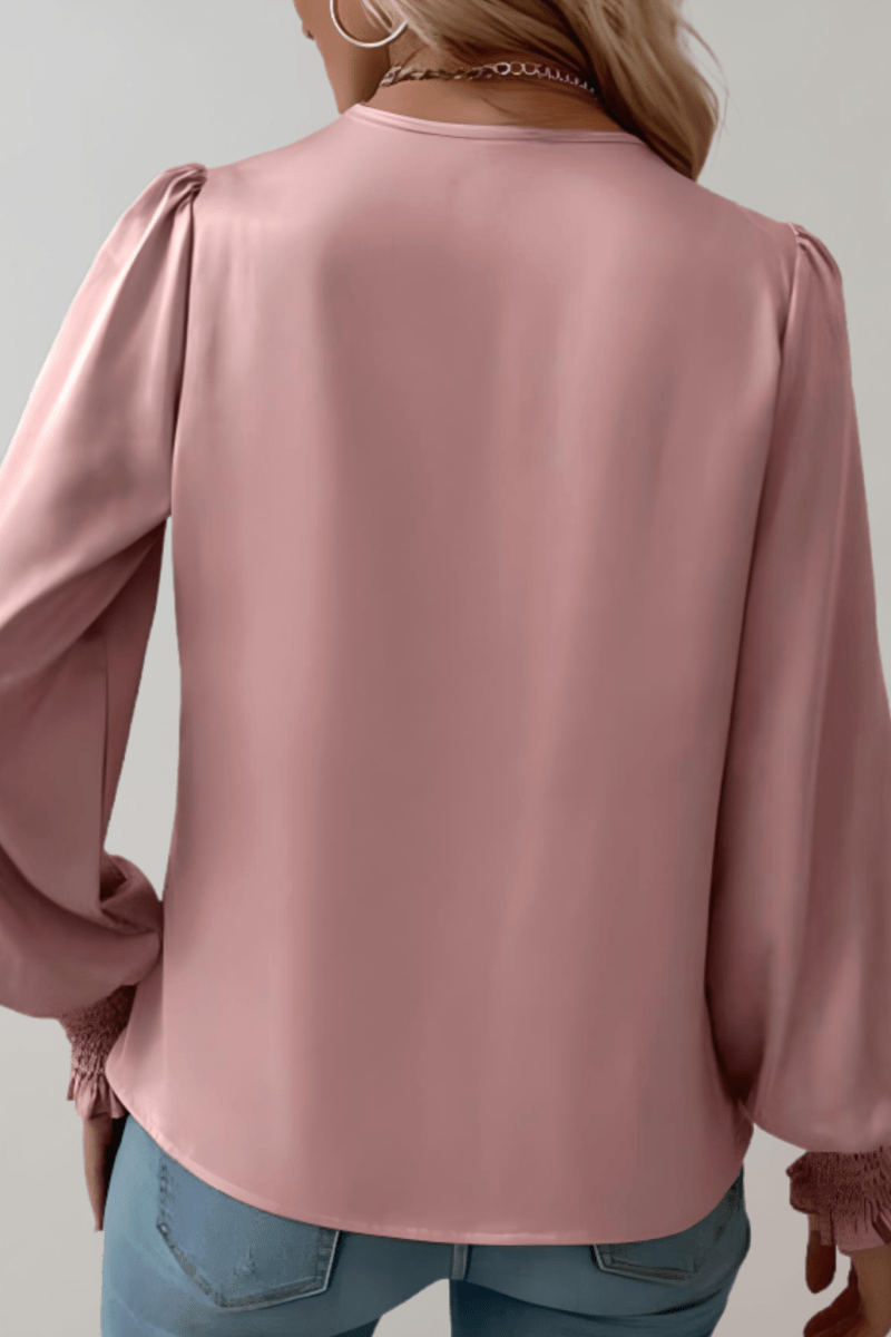 product_naSofia | Blusa Elegante de Manga Larga con Escote en Vme - Celia Brava