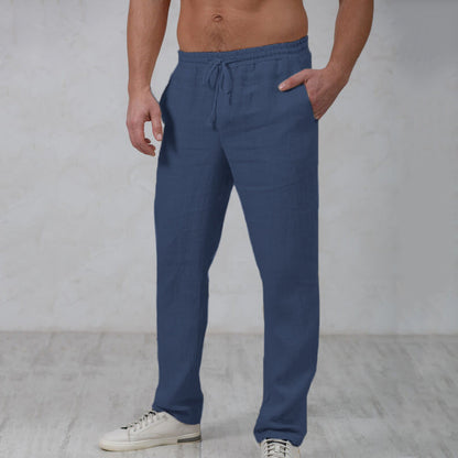 Elegantes pantalones de lino